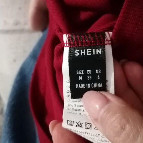 Mini evening dress Shein burgundy size M like new