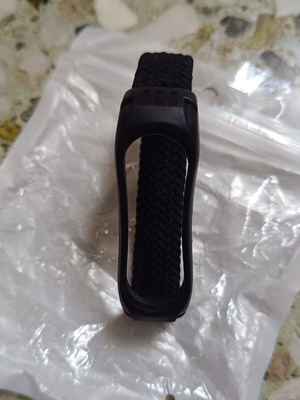 Λουράκι Braided Sonique για Xiaomi Mi Band 3/4/5/6 σαν καινούργιο, μαύρο