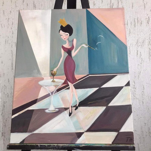 Acrylic painting on canvas 50/70 made to order