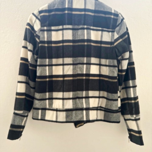 HurleyX checked jacket like new, gray and blue, size S