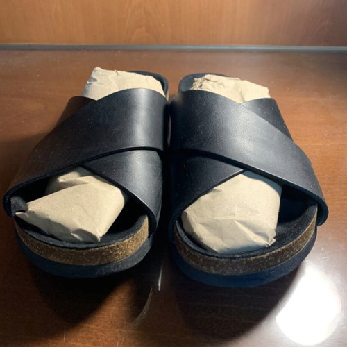 Myrqvist Solvik leather sandals black size 41 like new