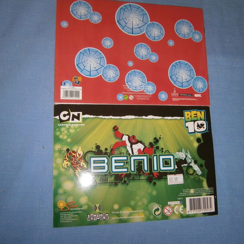 Sticker albums Spiderman and Ben 10 new, set of 2