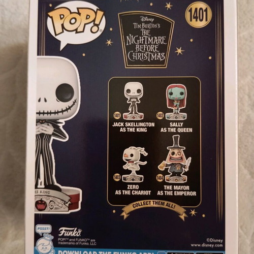 Funko Pop Jack Skellington As The King new Hot Topic exclusive