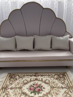 Leather designer doll sofa 1:6 scale new