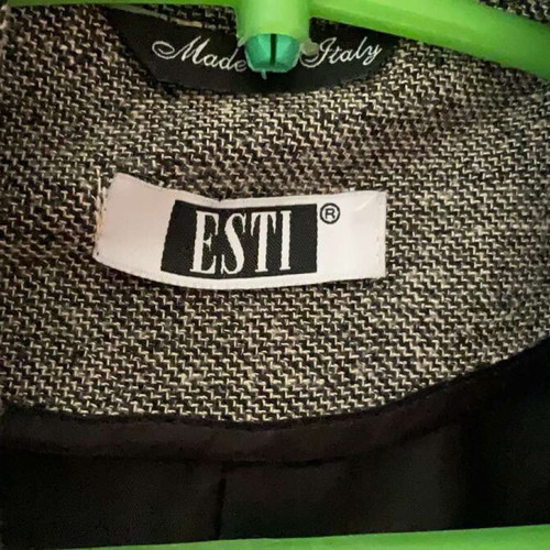 Tweed Blazer Esti size 46, like new, beige and grey
