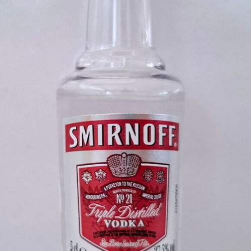Smirnoff Vodka collectible miniature sealed, plastic bottle