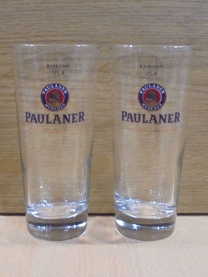 Paulaner μπίρα σετ 2 διαφημιστικών ποτηριών 250ml σαν καινούργιο