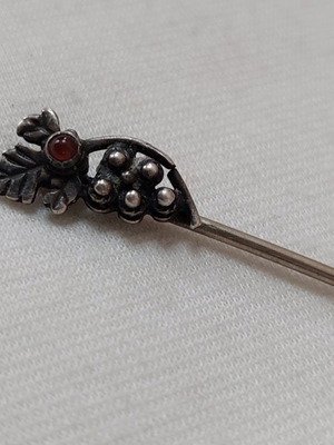 Vintage silver hairpin clip used 2.3 g