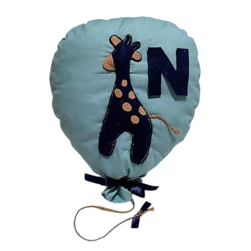 Set of 2 handmade hanging decorative balloons with giraffe