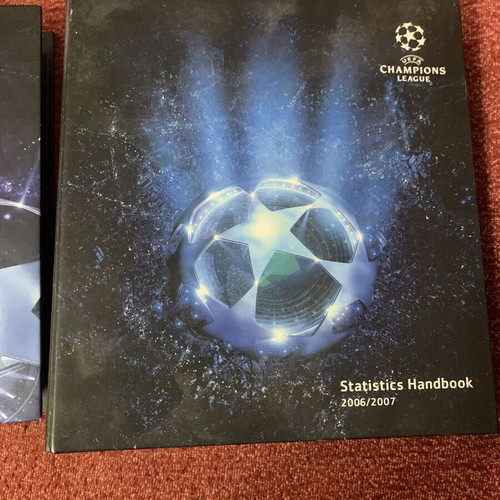 UEFA Champions League Statistics Handbooks 2006/07 & 2009/10 like new
