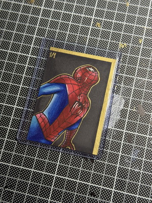 Spider Man Custom 1/1 Hand Drawn Card new