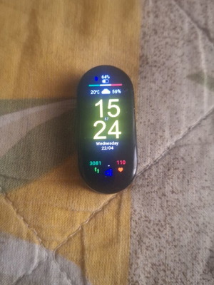Xiaomi Smartband 7 like new, black with 1.62-inch AMOLED display