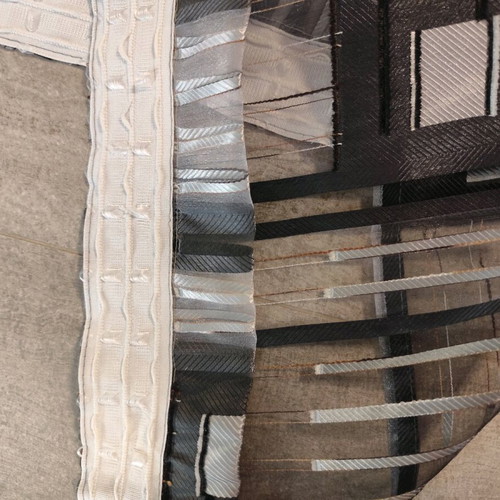 Sheer Curtain used, 2.56m height, 2.92m width, for rail