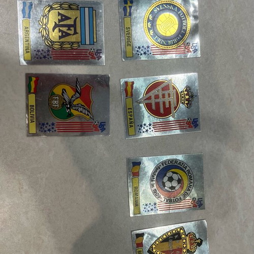Panini World Cup 1994 stickers new, 8 country badges