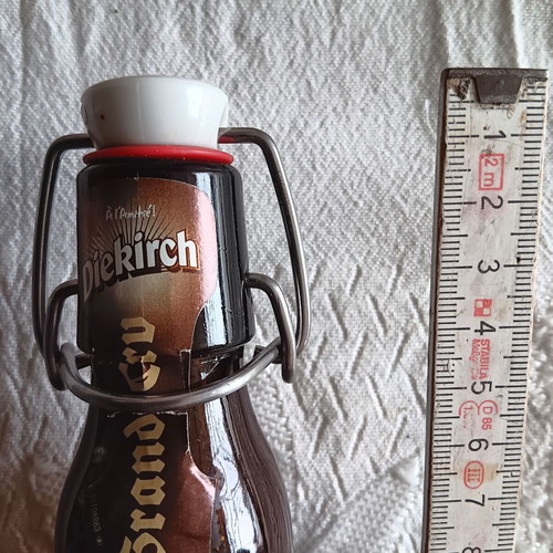 Collectible beer bottle with safety cap like new