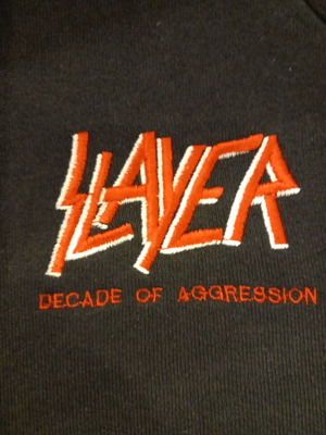 Slayer Decade of Aggression shirt used, black, size M