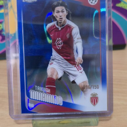 Takumi Minamino Topps Chrome card, like new