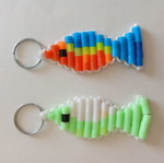 Handmade keychains unique set of two