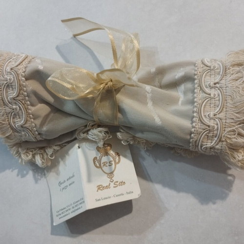 Luxury Vintage Silk Mini Runner San Leucio Italy Real Sito new