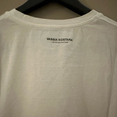 Vassia Kostara t-shirt white, like new, size S/M