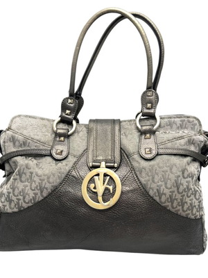 Versace Jeans Couture τσάντα ώμου μεταχειρισμένη, μαύρο και γκρι