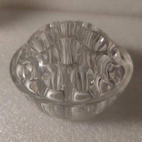 Vintage glass collectible pencil holder used