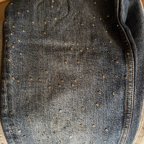 Zara jean with strass like new, blue, size M