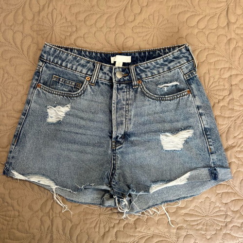 H&M denim shorts like new, size S 36 8, blue