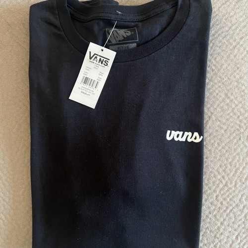 Vans men's black t-shirt size Medium, brand new