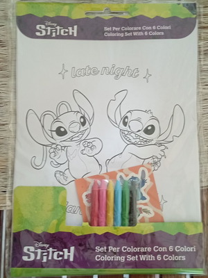 Σετ ζωγραφικής Stitch με 6 χρώματα 32x19cm καινούργιο