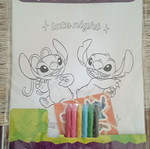 Σετ ζωγραφικής Stitch με 6 χρώματα 32x19cm καινούργιο