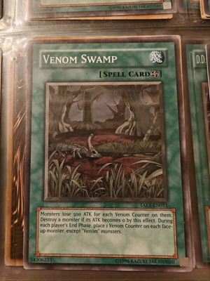 Yu-Gi-Oh card Venom Swamp like new