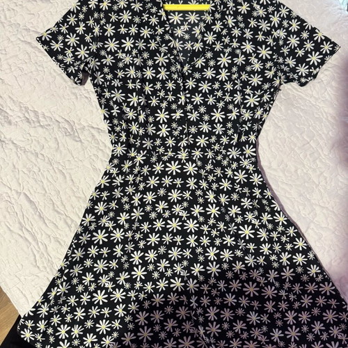 H&M dress with collar black, like new, size L