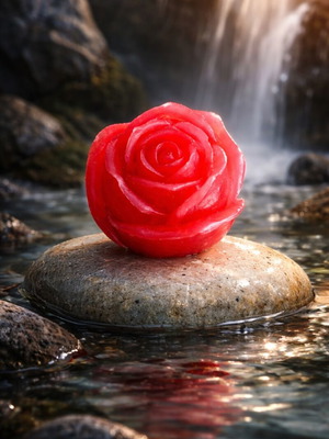 Handmade Rose-Shaped Decorative Aromatic Soap for Home