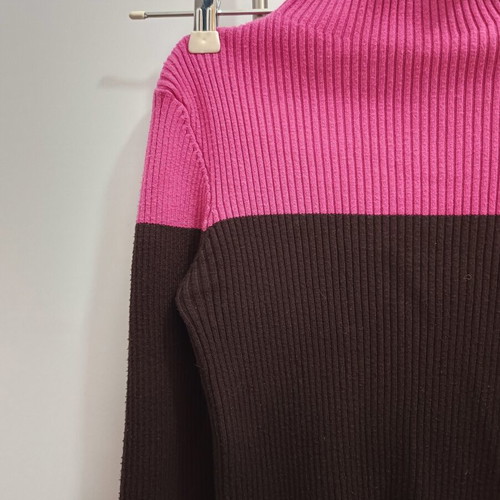 Zara turtleneck sweater like new, brown and pink, size S
