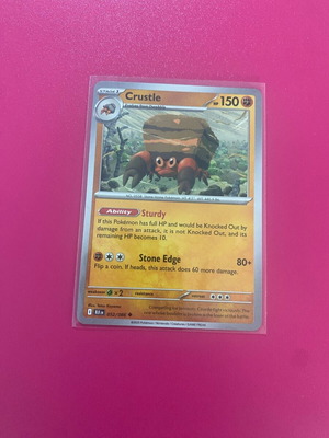 Pokemon Crustle BLK English card new in sleeve