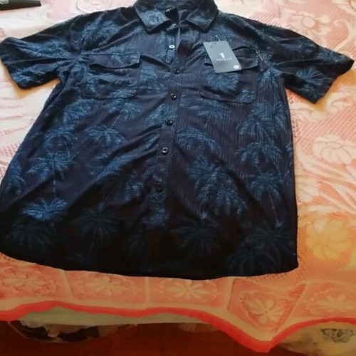 Men's shirt large new blue
