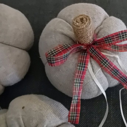 Handmade pumpkins autumn decoration set of 3 new