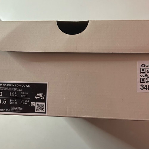 Nike x Supreme SB Dunk Low sneakers like new, size 44, white