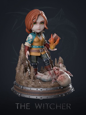 3D Triss The Witcher new 10 cm model