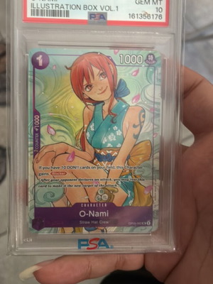 O-Nami Illustration Box Vol. 1 PSA 10 κάρτα One Piece