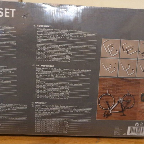 Hook set new, 12 pieces, steel tubes with sandblasting