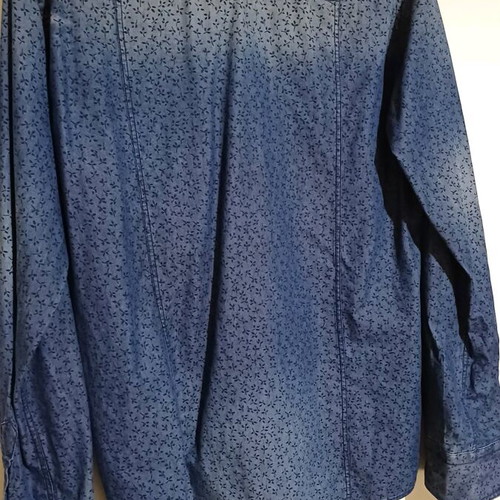 Firenze men's shirt blue patterned size L like new