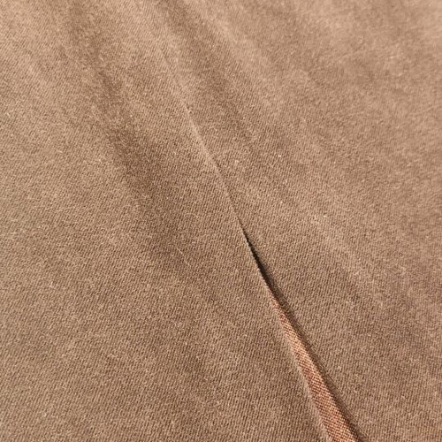 Midi skirt brown faux suede new, size S