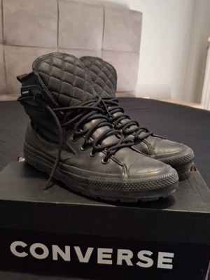Converse All Star men's leather sneakers like new, size 41, black
