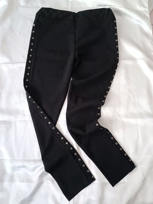 Dizeta S black leggings with studs like new