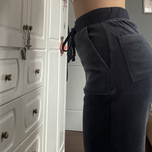 SugarFree pants used, size S, dark turquoise with missing gold lace