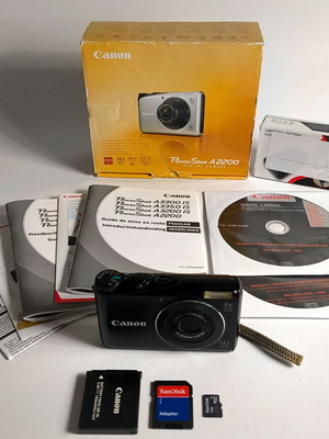 Canon PowerShot A2200 ψηφιακή κάμερα 14.1MP, μαύρη, με κουτί και φορτιστή