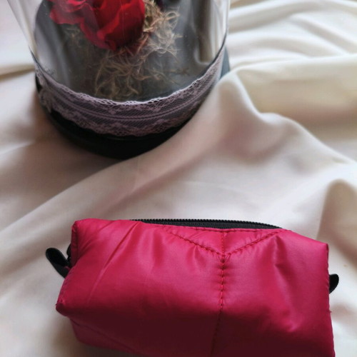 Handmade mini toiletry bag new, lined, small size