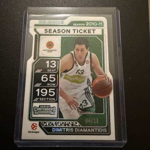 2025-26 Panini Contenders Euroleague Dimitris Diamantidis Ticket Stub like new